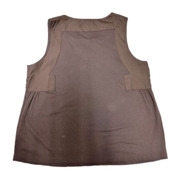 BOSTON PROPER | EMBELLISHED SLEEVELESS TANK TOP | BROWN | SZ L | - Picture 2 of 8